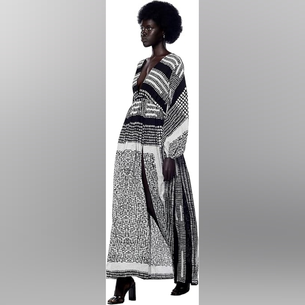 JONNY COTA STUDIO Poet Maxi Dress Size Large